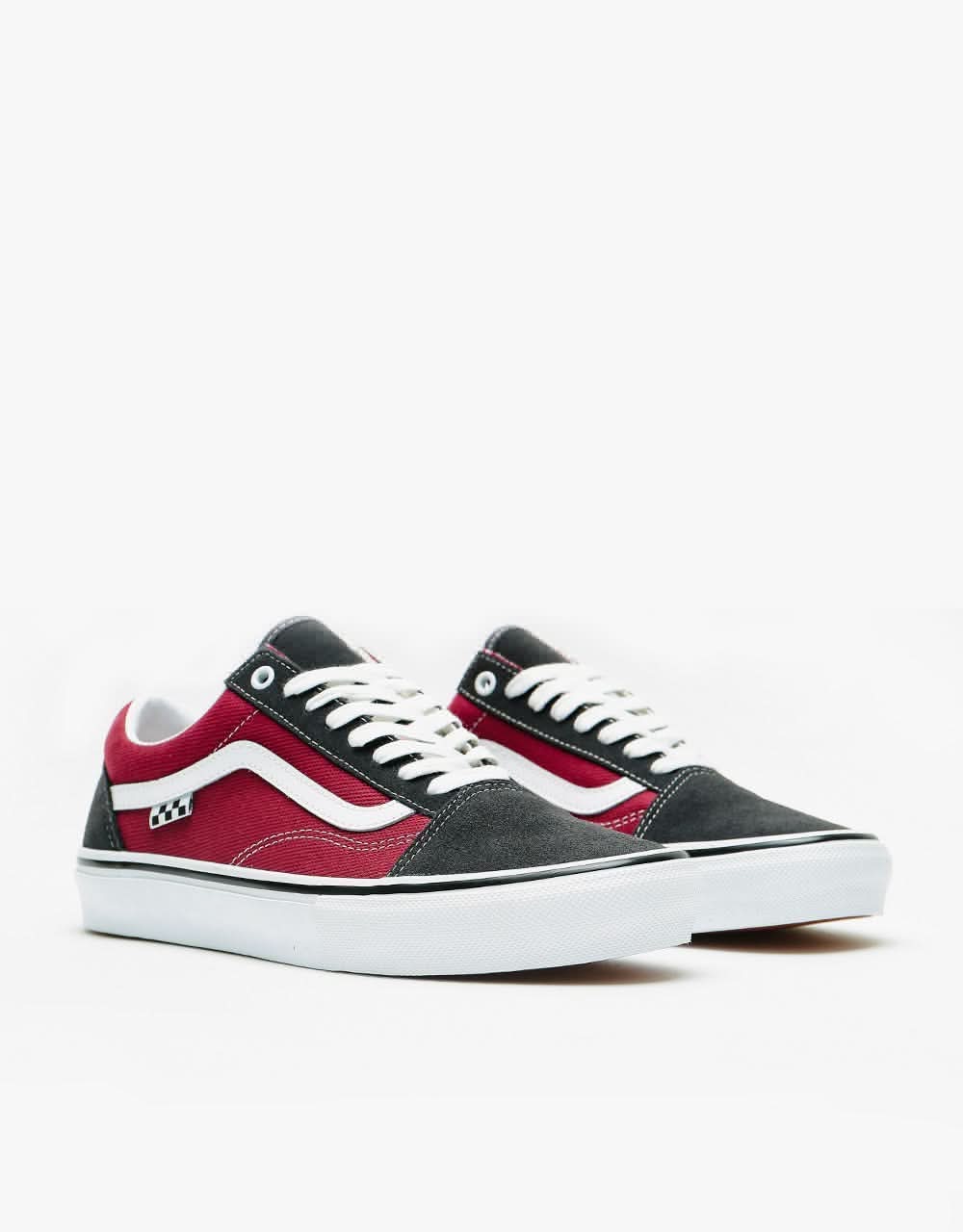 Vans Skate Old Skool Shoes - Asphalt/Pomegranate