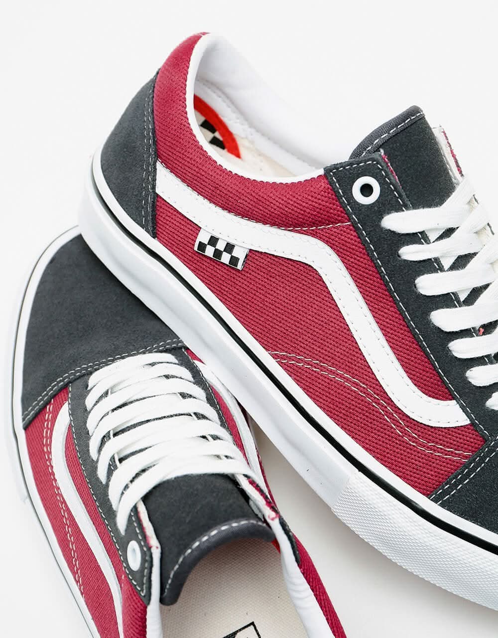 Vans Skate Old Skool Shoes - Asphalt/Pomegranate