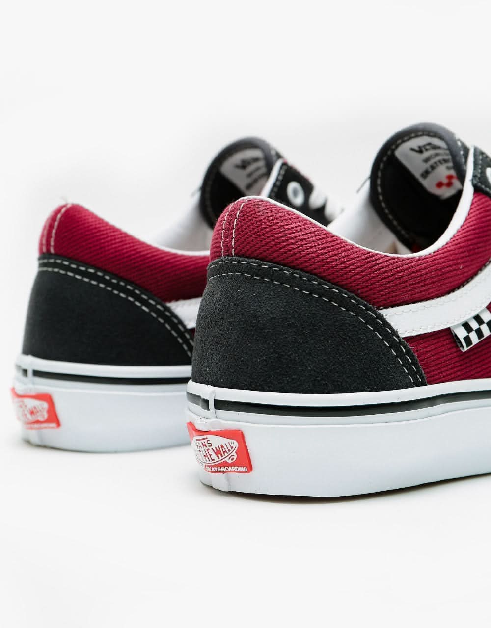 Vans Skate Old Skool Shoes - Asphalt/Pomegranate