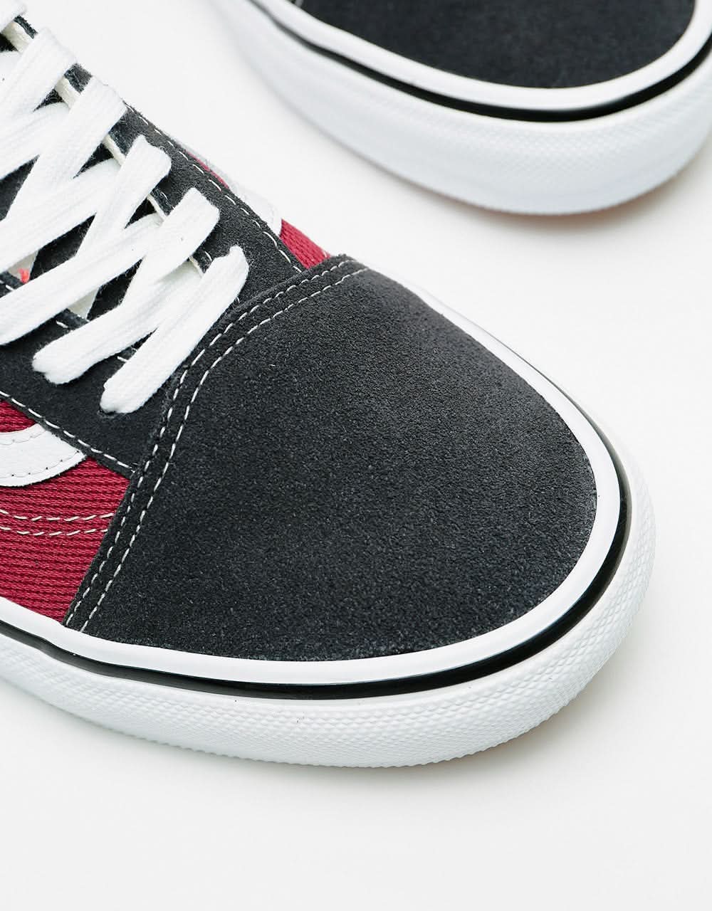 Vans Skate Old Skool Shoes - Asphalt/Pomegranate