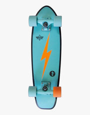 Dusters Bird Bolt Teal Cruiser Skateboard - 7" x 25"