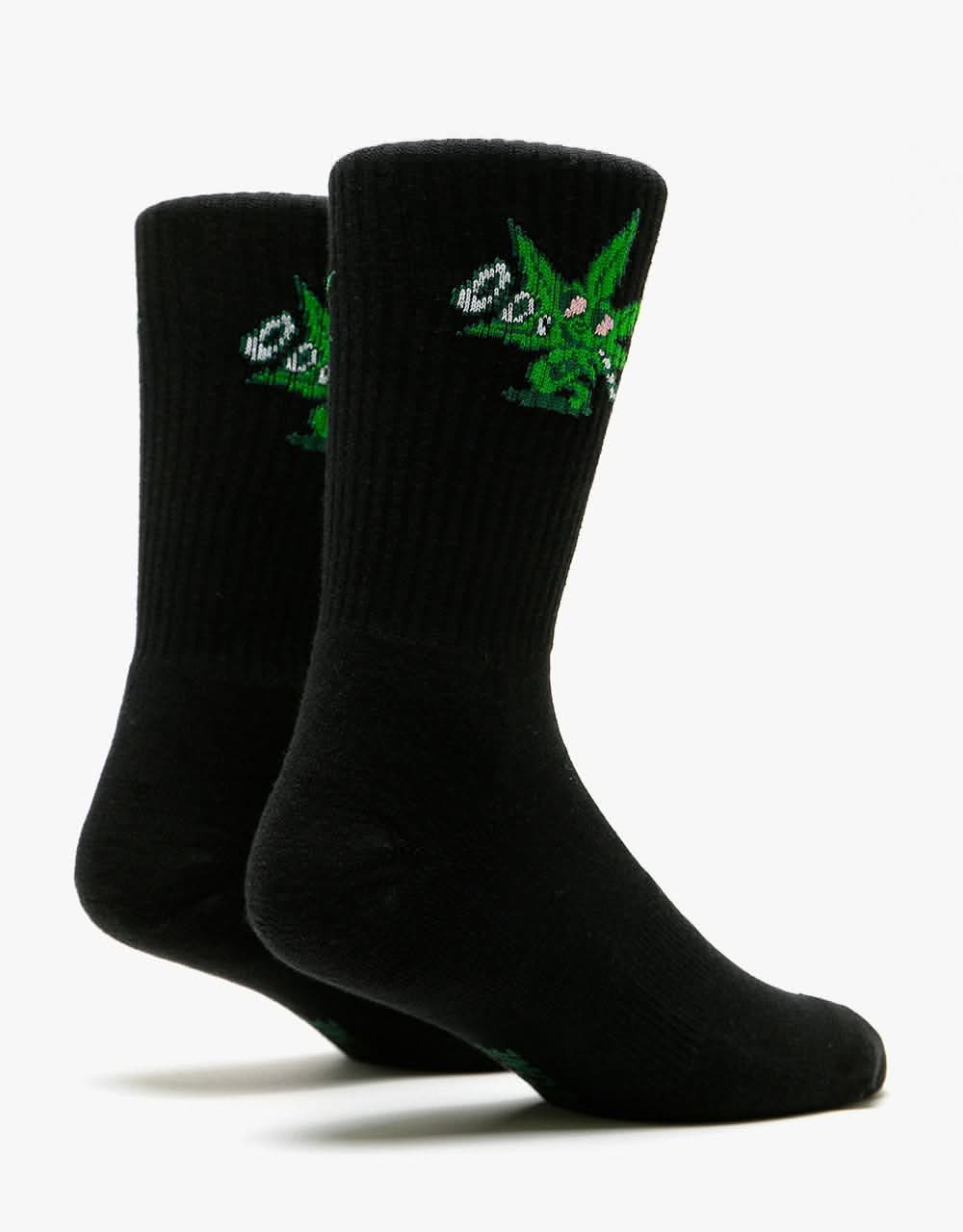 Route One Best Bud Crew Socks - Black