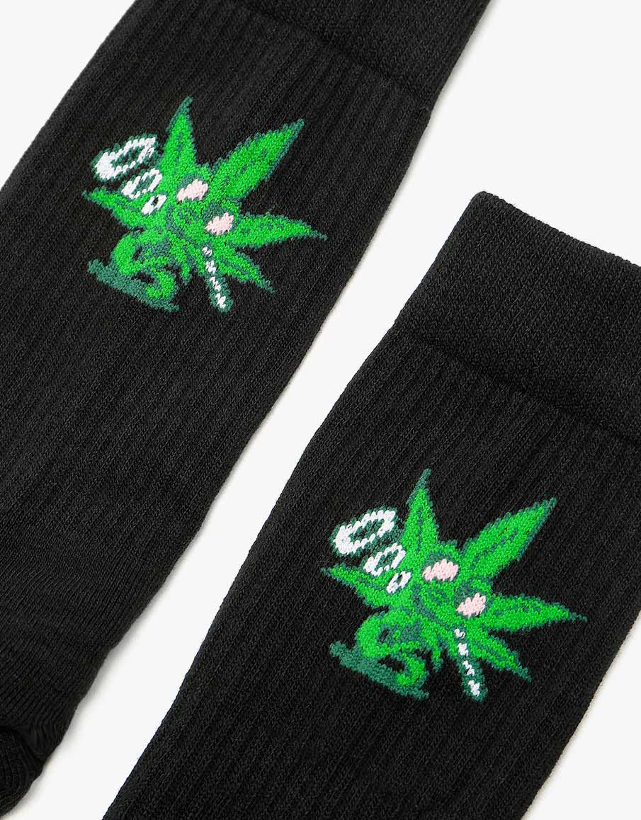 Route One Best Bud Crew Socks - Black