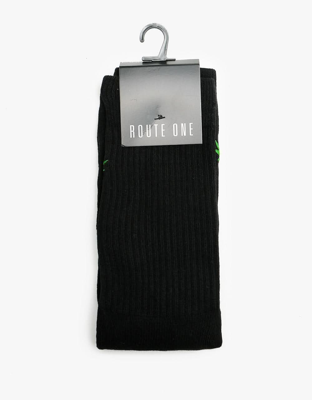 Route One Reefer Crew Socks - Black