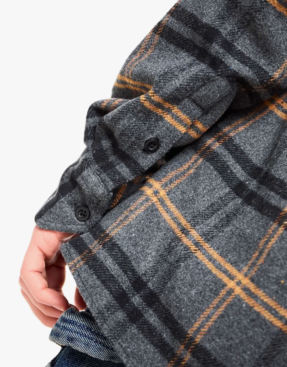 Route One Crib Flannel Shirt - Slate/Black