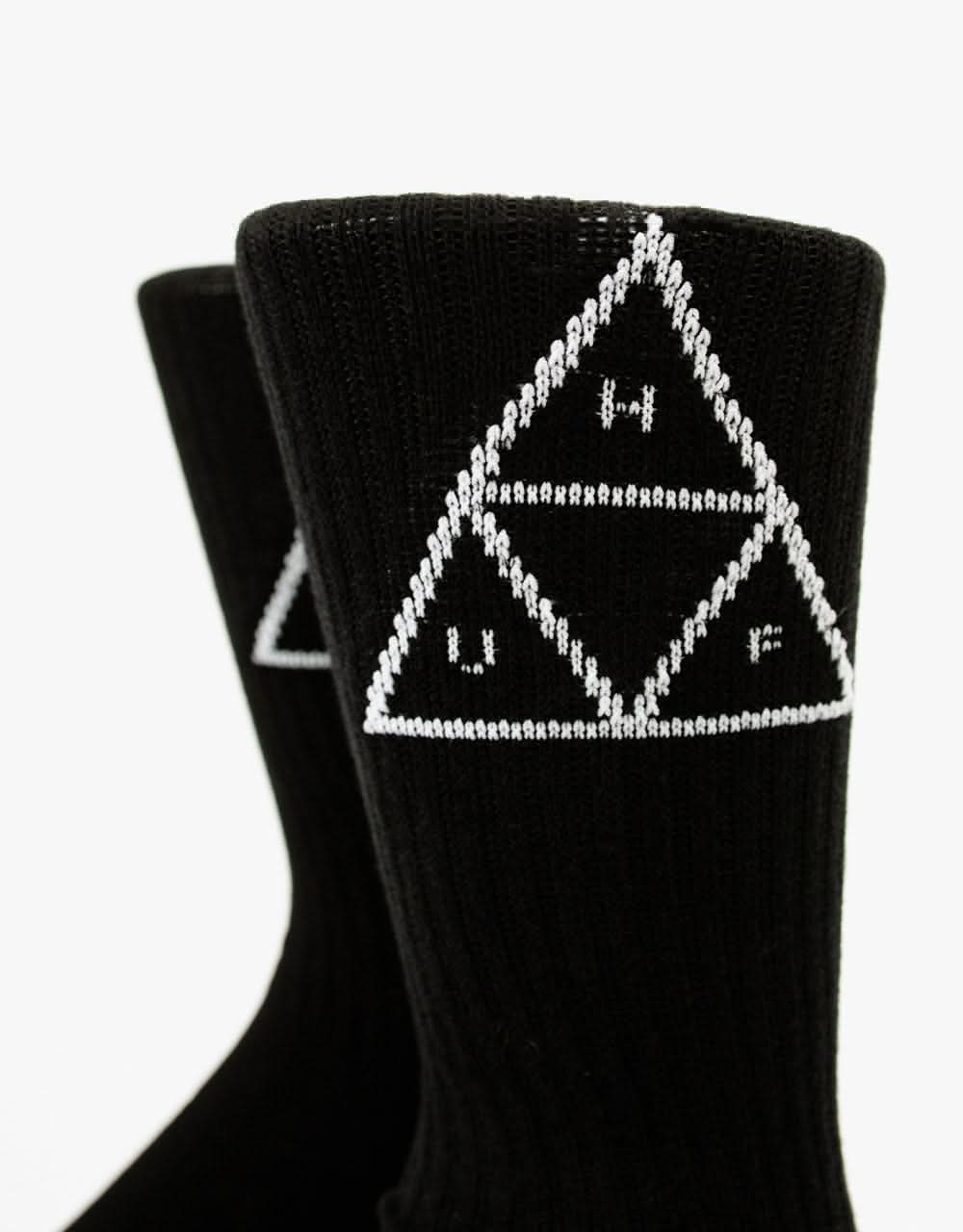 HUF Triple Triangle Crew Socks - Black