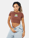 Obey Womens Ribbit T-Shirt - Sepia