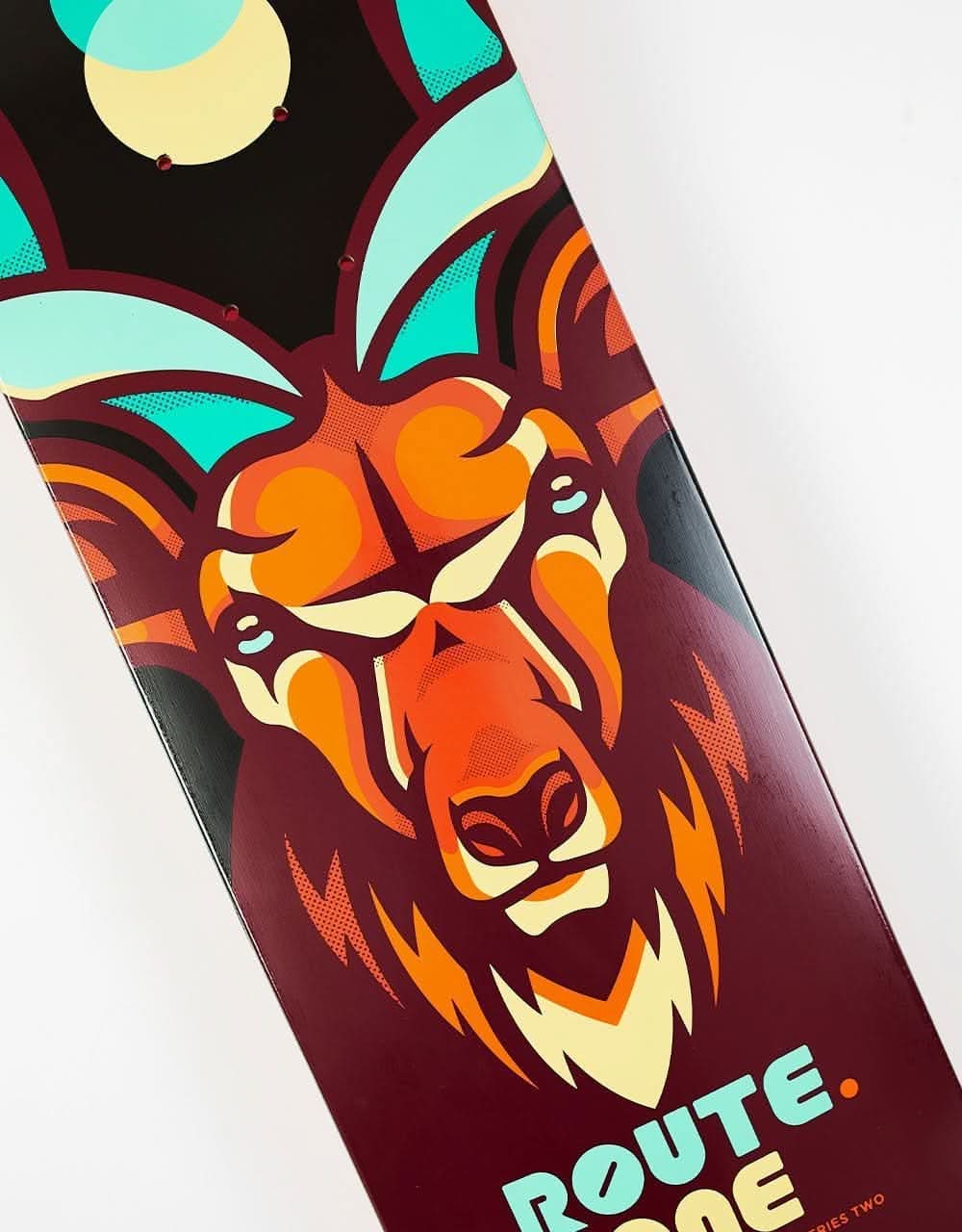 Route One Horned Beasts Skateboard Deck - 8"