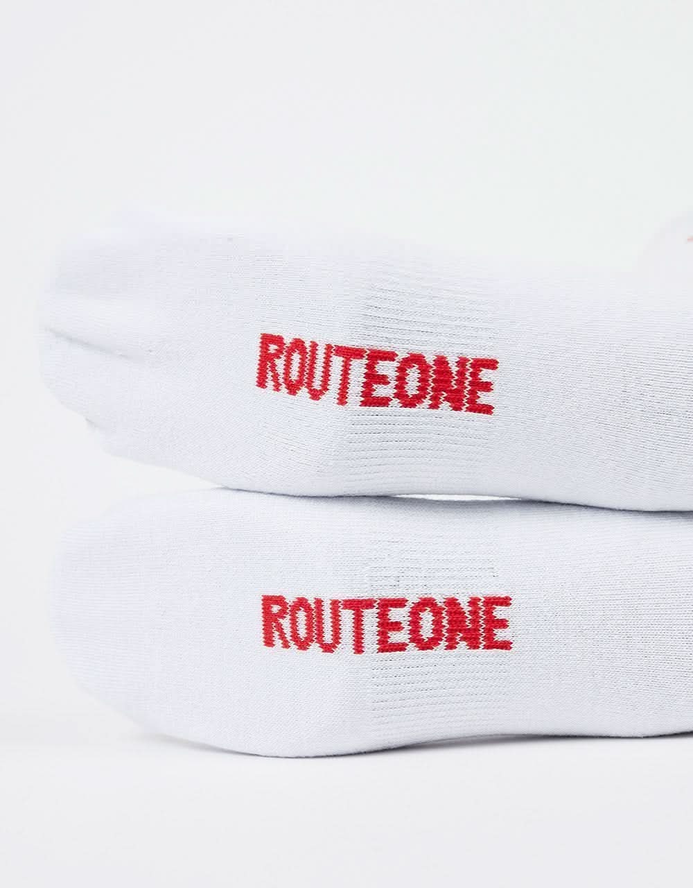 Route One Focus Crew Socks - White