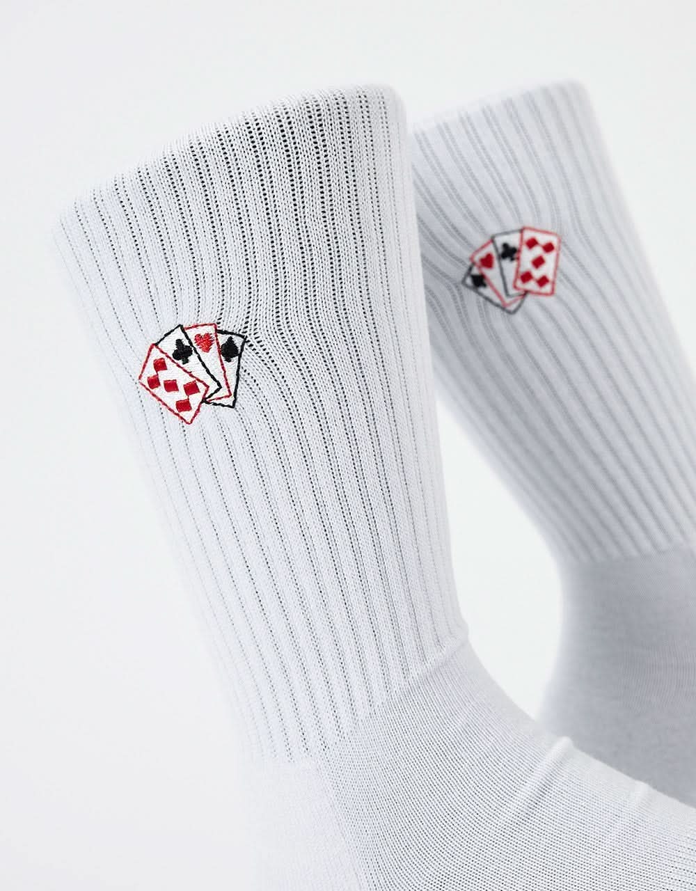 Route One Flush Crew Socks - White