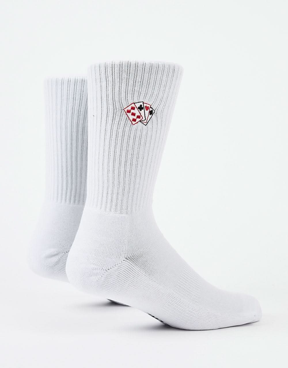 Route One Flush Crew Socks - White