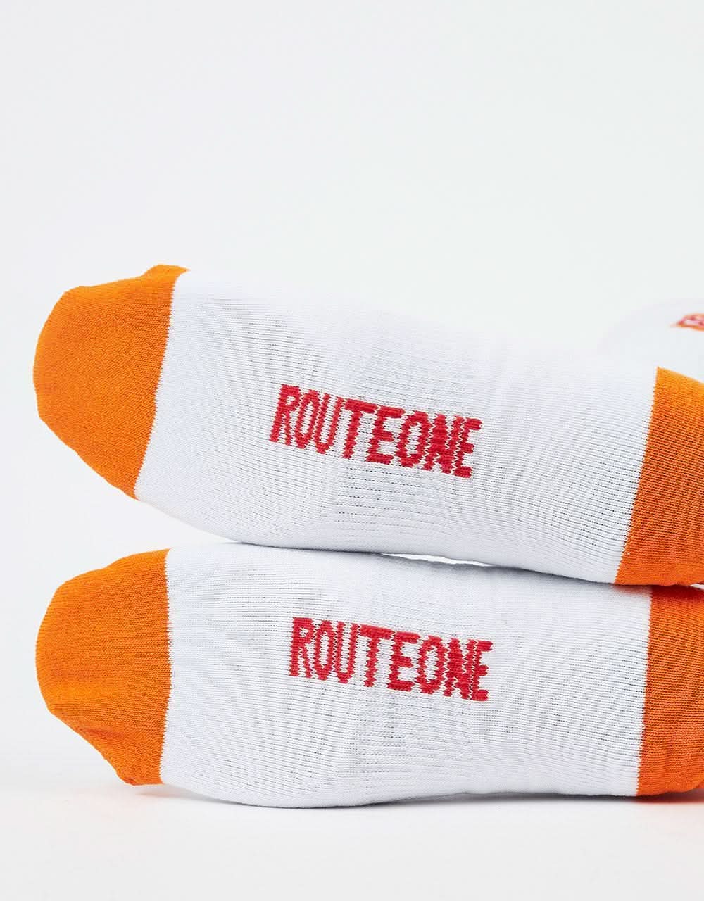 Route One King Crew Socks - White