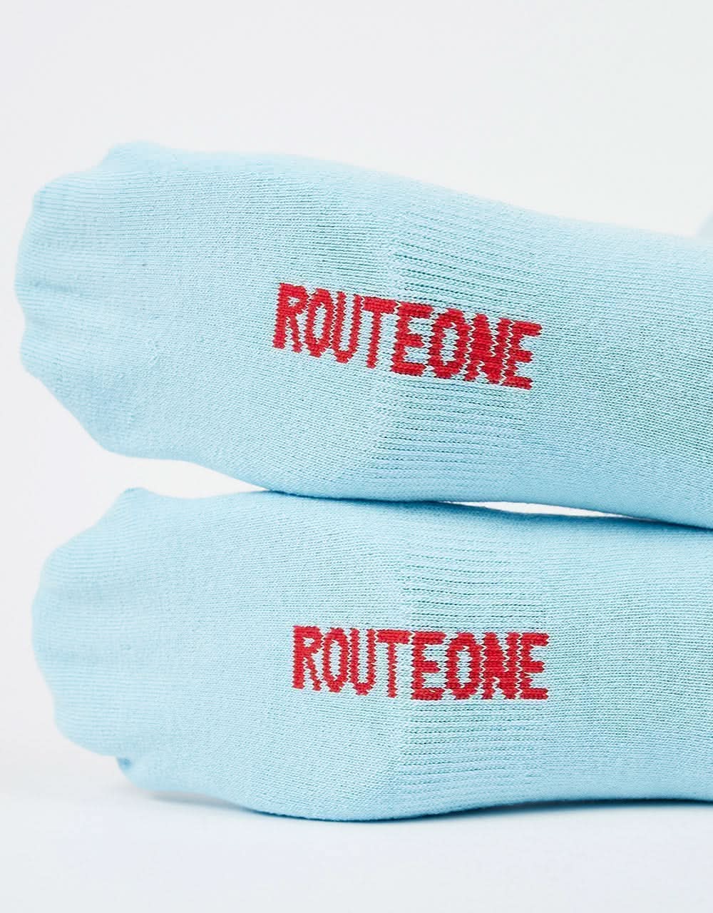 Route One Stay Cold Crew Socks - Light Blue