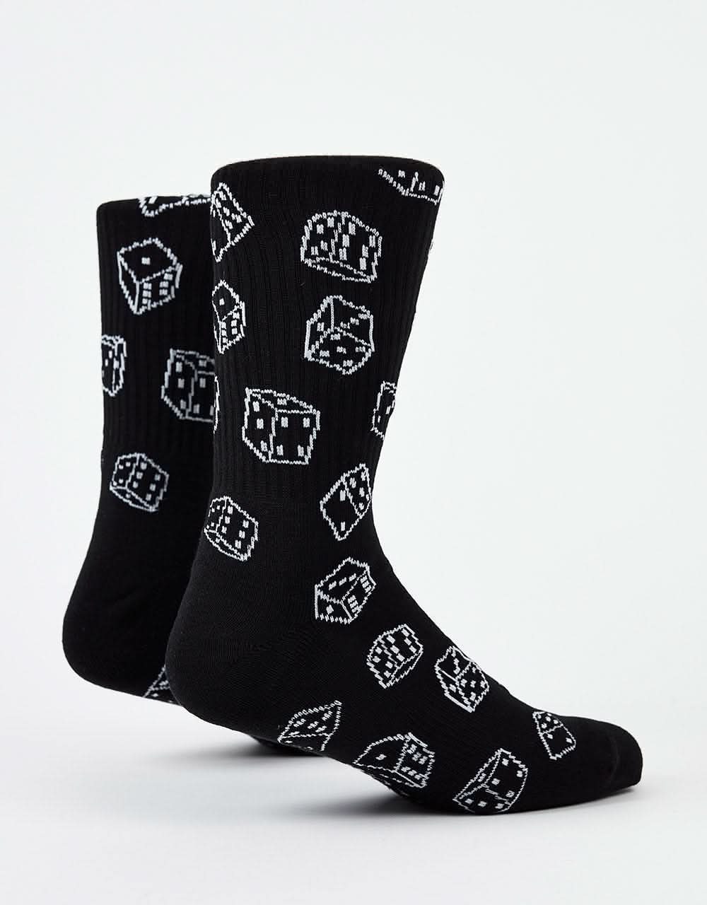 Route One Dice Crew Socks - Black