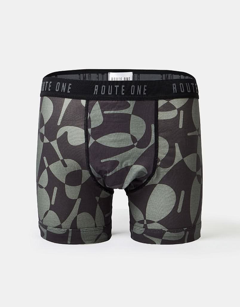 Route One Classic Boxer Shorts 2 Pack - Tropical/Letters
