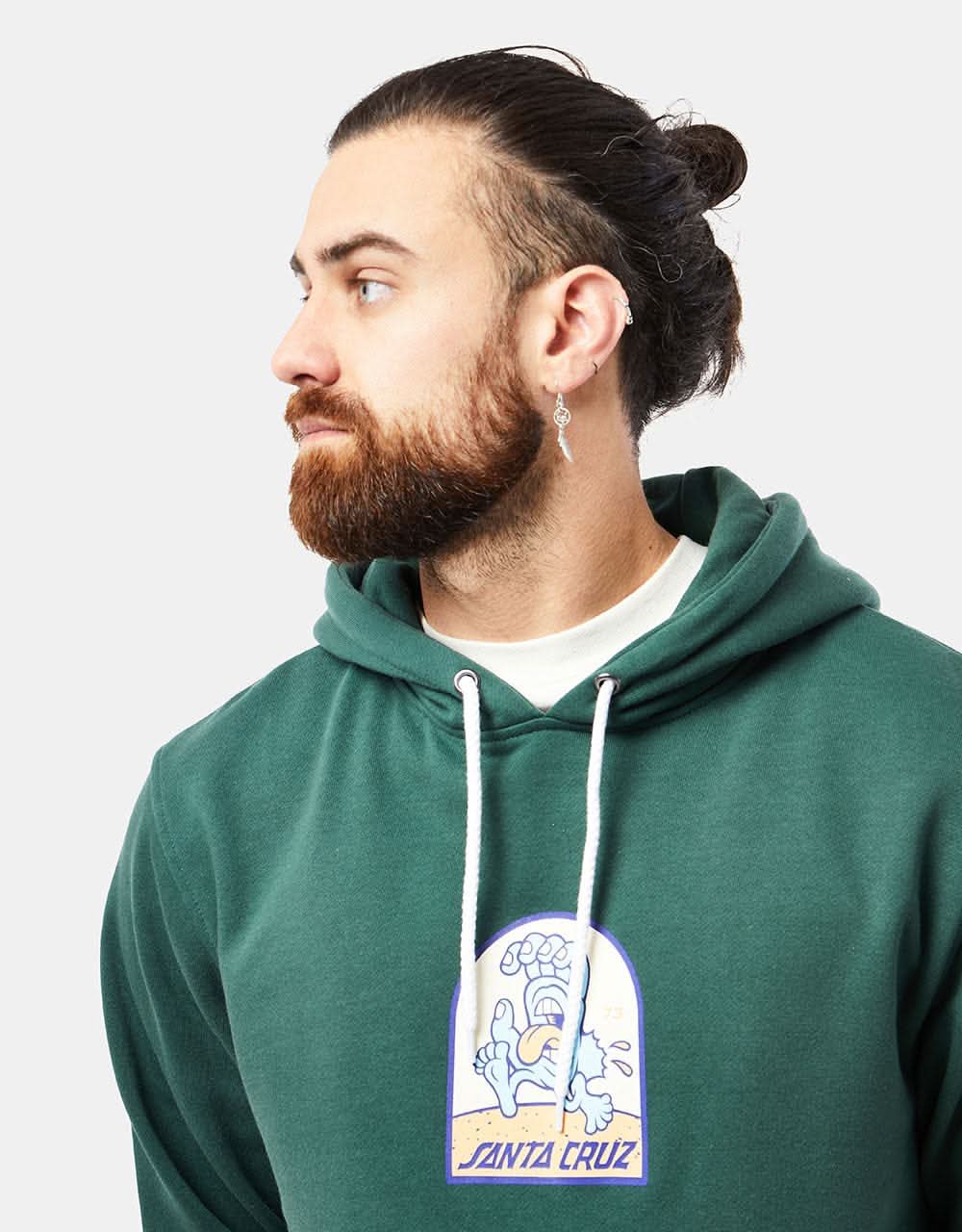 Santa Cruz Beach Bum Hand Pullover Hoodie - Cedar