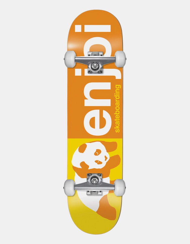 Enjoi Half and Half Orange Complete Skateboard - 8"