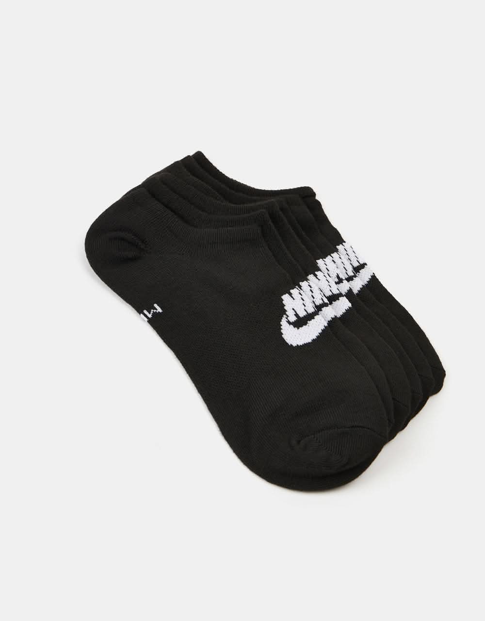 Nike Everyday Essentials No Show Socks 3 Pack - Black/White