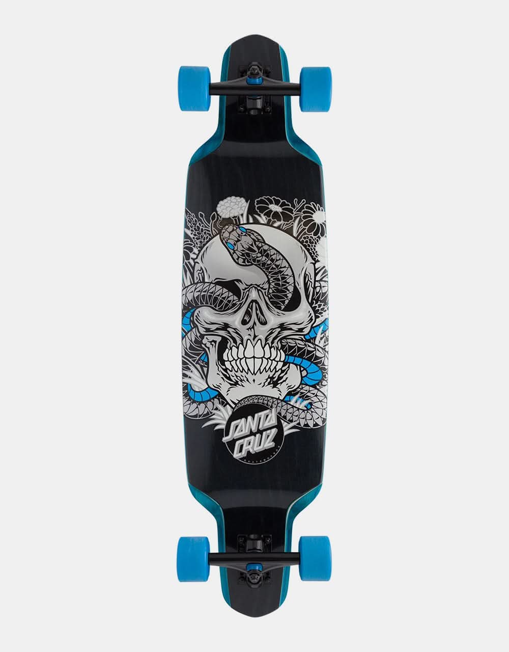 Santa Cruz Botanic Skull Drop Down Longboard - 37.52" x 9.5"