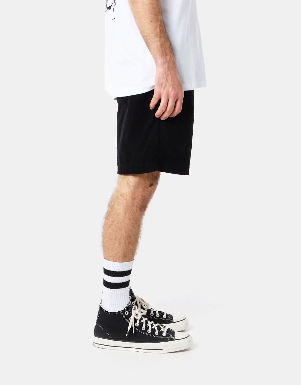 Route One Cord Volley Shorts - Black