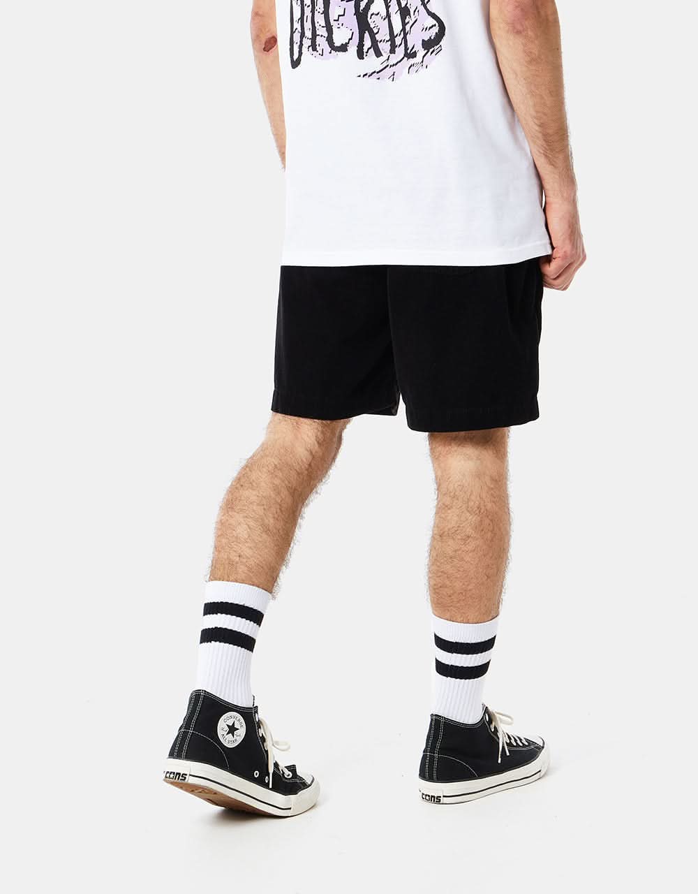Route One Cord Volley Shorts - Black