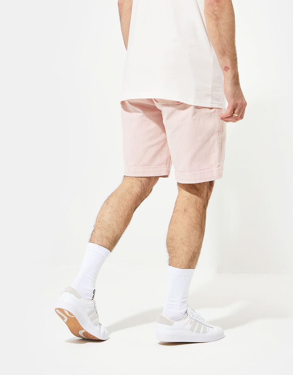 Route One Strike Wash Volley Shorts - Vintage Pink