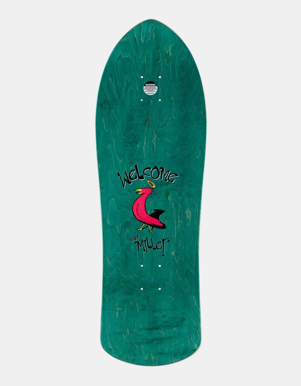 Welcome Miller Beast on Crossbone Skateboard Deck - 10"